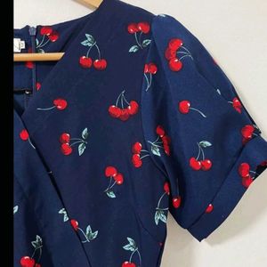Cherry Print Mini Dress