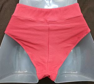 Pink Ribbed Bikini 💚Bottom