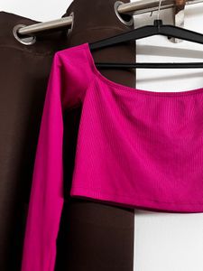 bershka magenta top