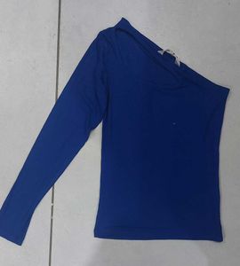 One-Shoulder Ribbed Top