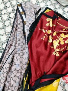 set of 2 silk scarves