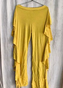 Flowy Yellow Wide Leg Pants