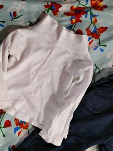 Girls Denim Overalls with Top