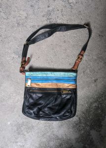 fossil vintage yk2 leather bag