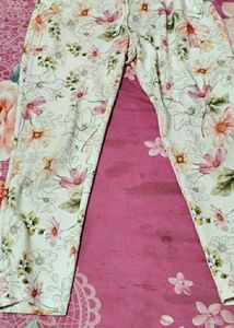 Floral Print Casual Pants
