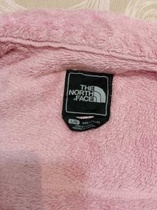 Y2K The North Face Pink Fuzzy Fleece Jacket