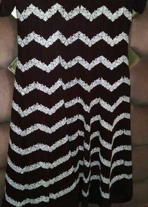 Elegant Ethnic Gown with Chevron Design