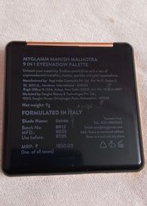 Manish Malhotra 9 In 1 Eyeshadow Palette 🥰