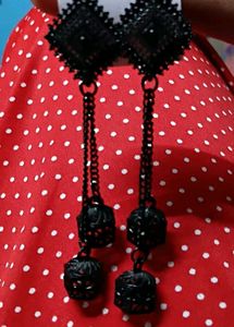 Black Dangle Earrings