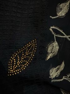 Elegant Navy Blue Saree