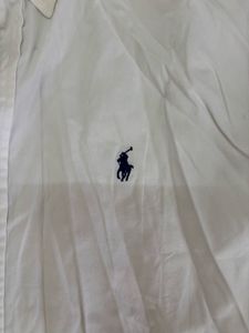 Polo Ralph Lauren Custom Fit White Poplin Shirt