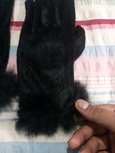 Black Shimmer Gloves