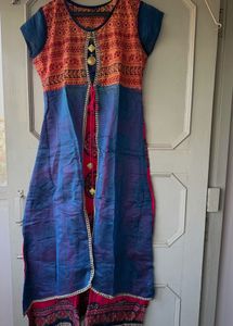 Vibrant Ethnic Maxi Dress