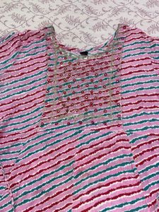 Beautiful Pink Striped Kurta💕
