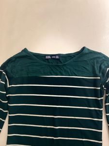 Zara Striped Long Sleeve Dress