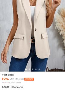 Women's Vest Blazer