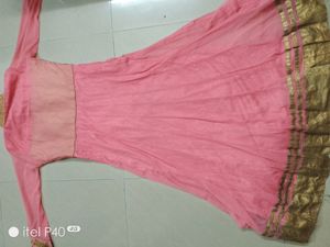 Pink Anarkali With Wonderful Duppatta..