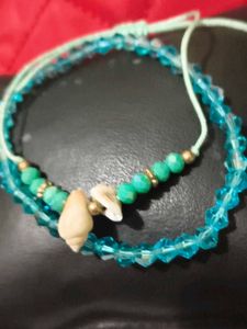 Beach Seashell, crystal stone Bracelet