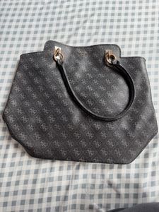 Guess 1981 Monogram Tote Bag - Black