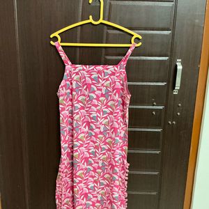 Cute Pink Floral Print kurti