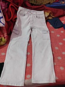 Wide Leg White Jeans
