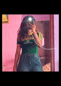 Brazil Jersey Looking Crop Top