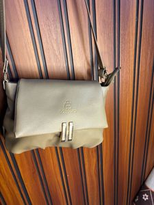 Stylish Taupe Crossbody Bag