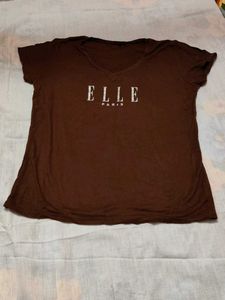 ELLE Paris V-Neck T-Shirt
