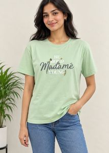 🍀💚Light Green "Be Bold Madame Young" T-Shirt