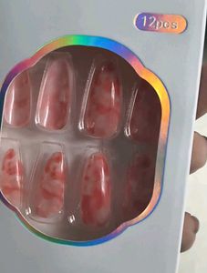 Marble Press On Nails