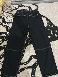 OG HNM Black Wide Leg Jeans with Contrast Stitchin