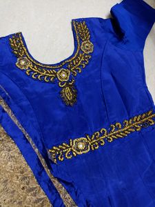 Royal Blue Long Frock