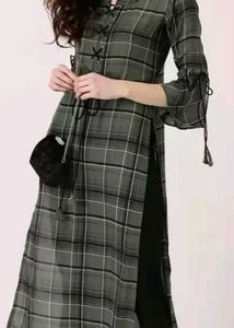 Plaid Tunic Top