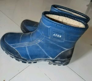 Navy Blue Winter Boots