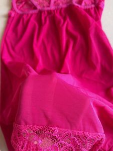Lace Trim Mesh Cami Dress