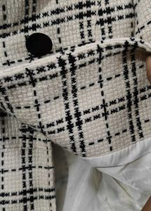 Chic Plaid Double-Breasted Jacket