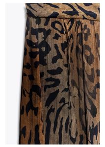 Zara limited edition Sheer Animal Print Pants
