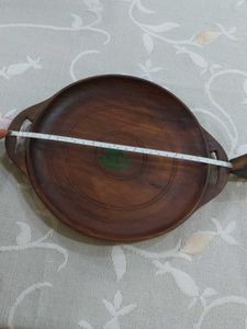 Handcrafted Wooden Serving Bowl Set with Tray
