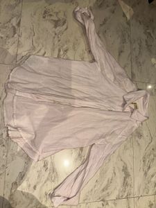 Light Pink Long Sleeve Button-Up Shirt