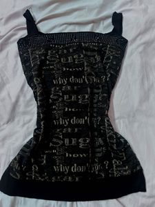 Y2K Graphic trashy Print Tank Top