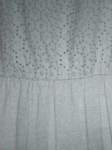 Dark Green Broderie Anglaise Dress
