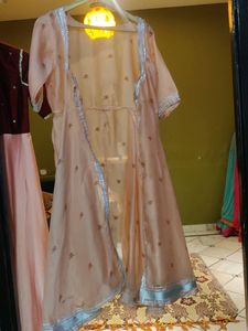 Ethnic Jacket With Laces Work