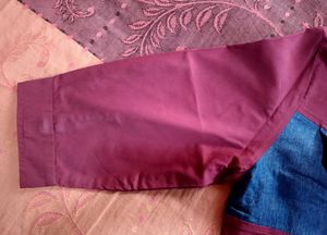 Maroon Denim Shirt For Women 😍