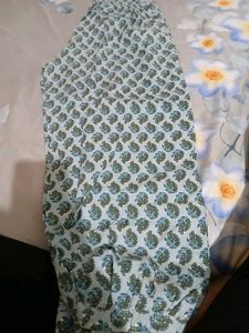 Blue Floral Block Print Kurta