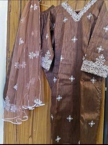 Lavender Kurta Set with Dupatta