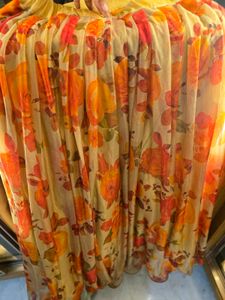 Floral Print Saree