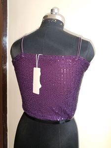 Lycra Net Sequin Top