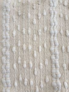 Cream Textured Sofa Throw