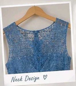 Elegant Blue Party Wear Dress