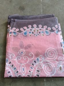 beautiful pakistani pink dress material.